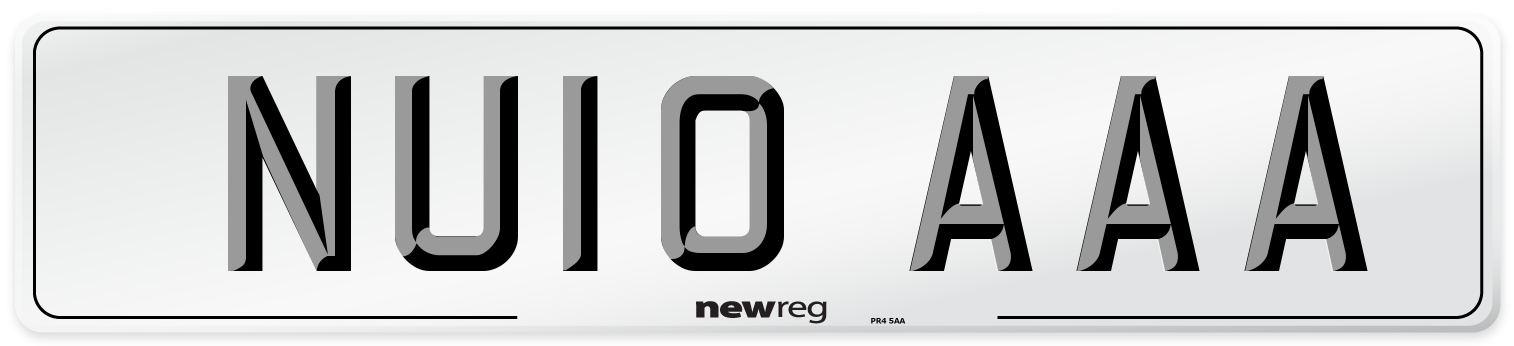 NU10 AAA Number Plate from New Reg